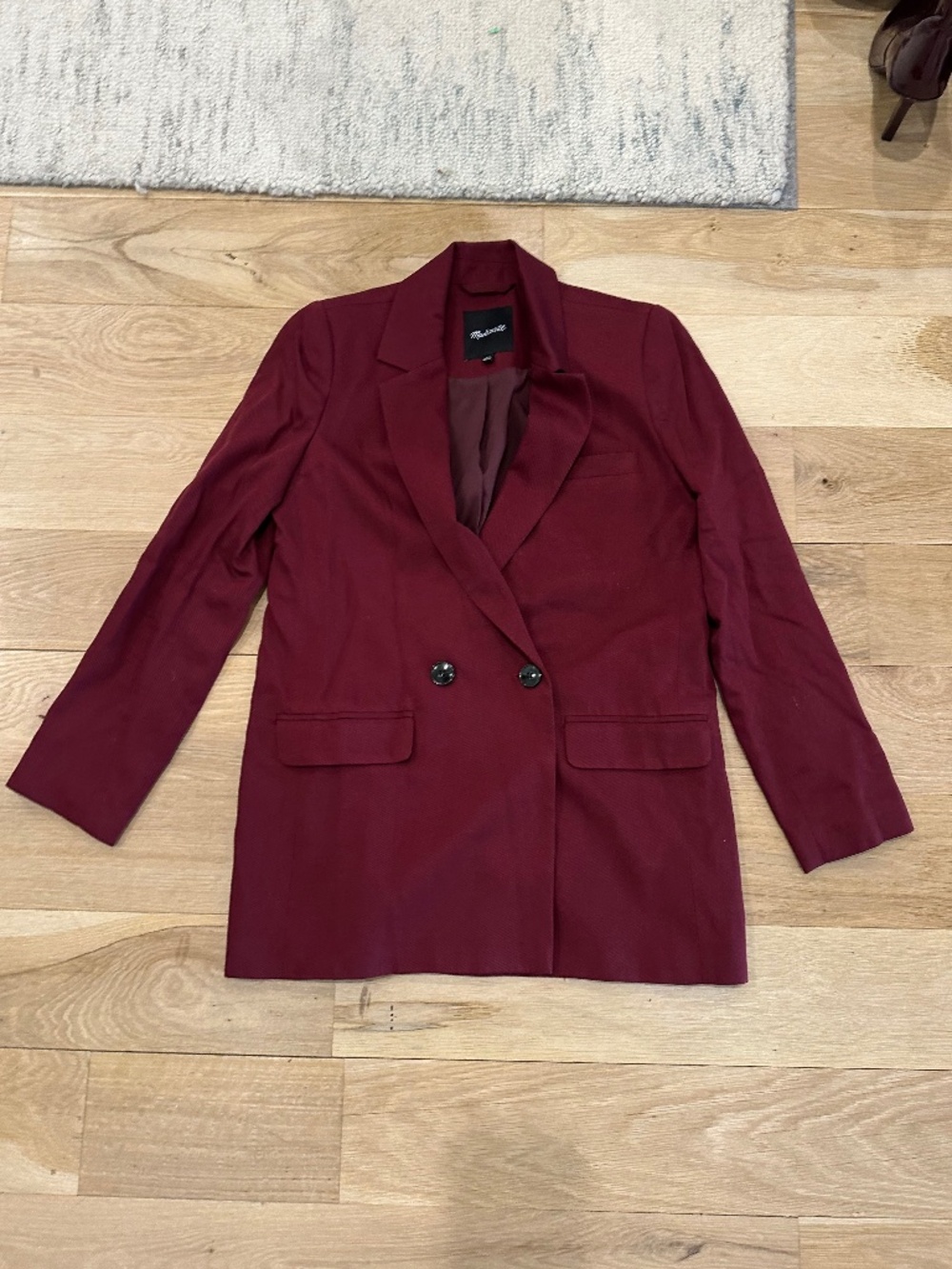 Madewell BURGANDY Blazer Size XS